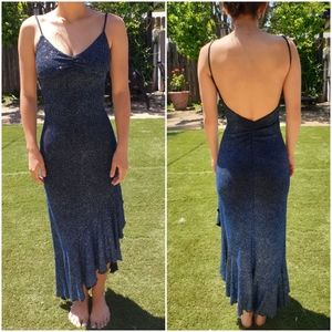 Evening gown prom dress bridesmaid open ba…